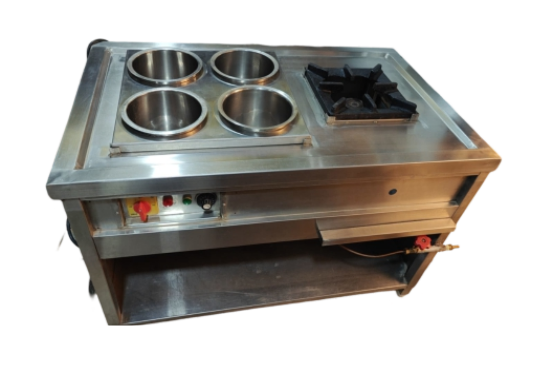 Premium Commercial Gas Range Oven - Front View